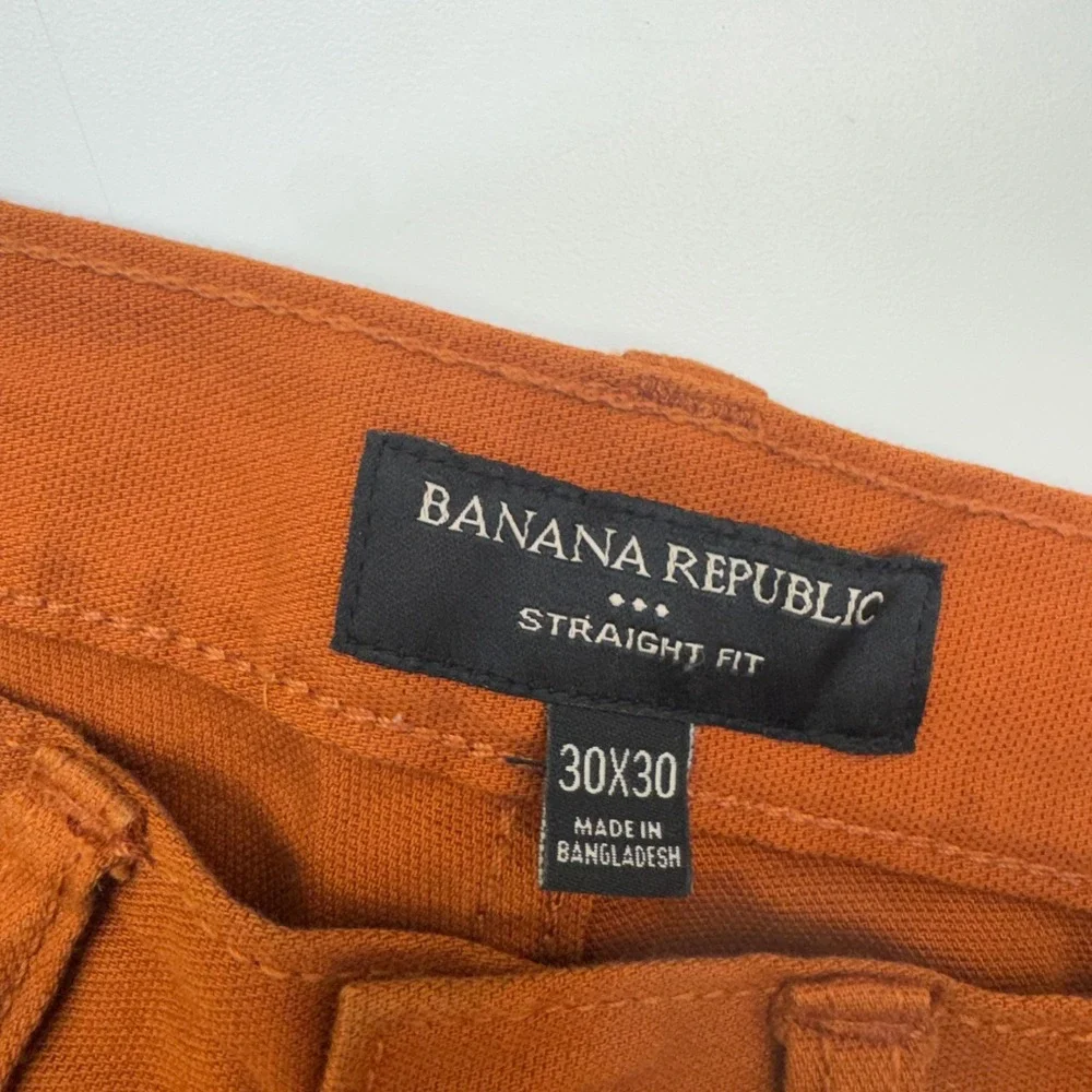 Banana Republic Pants Mens 30x30 Orange Straight Fit Earthy‎ Workwear Gorpcore